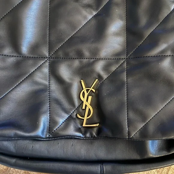 Yves Saint Laurent Black and Gold Shoulder Bag with Sleek Design - Picture 12 of 15